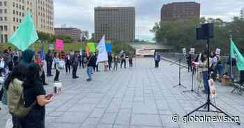 Rally held in Edmonton to call on feds to ‘regularize’ undocumented workers