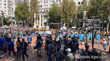 Hundreds of volunteers help clean up trash in downtown Portland