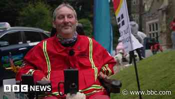 Ex-mayor halfway through 500-mile wheelchair trek