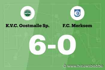 Oostmalle overklast FC Merksem