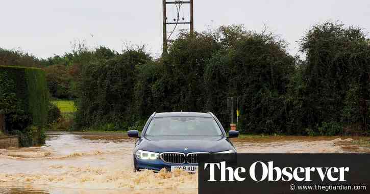 Key flood defences in disrepair across England as wet autumn looms, data reveals