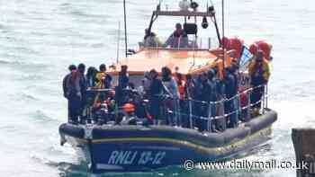 Pictured: Wreckage of flimsy boat feared to be inflatable which let to the death of 8 migrants trying to cross the English Channel