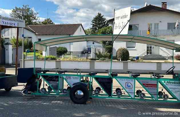 POL-PDLD: Mehrere, verletzte Personen beim Purzelmarkt-Festumzug in Billigheim durch ein Umzugsfahrzeug