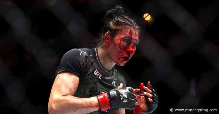 Video: Irene Aldana suffers horrific gash on her forehead during loss to Norma Dumont at UFC 306 