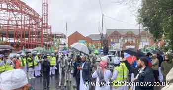 Hundreds of people - including from across the world-  take part in faith walk