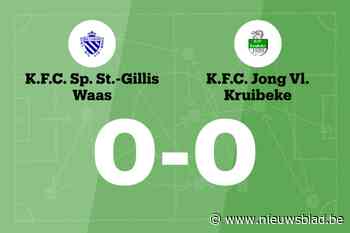 Sporting Sint-Gillis Waas en JV Kruibeke blijven steken op 0-0