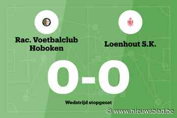 Match tussen Hoboken en Loenhout stopgezet