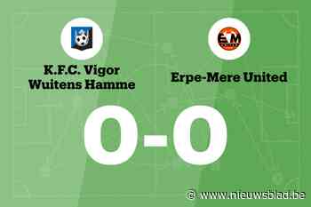 VW Hamme en Erpe-Mere United blijven steken op 0-0