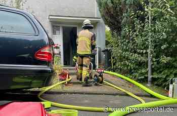 FW-E: Kellerbrand in Essen-Überruhr - Menschenrettung über Drehleiter