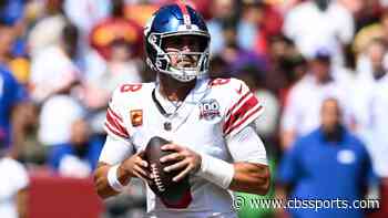 LOOK: Giants' Daniel Jones hits rookie Malik Nabers for his first TD pass of the 2024 season vs. Commanders