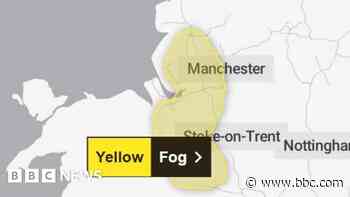 Yellow weather warning for fog across North West