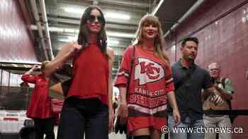 Taylor Swift, fresh off the VMAs, back at Arrowhead to watch boyfriend Travis Kelce and the Chiefs