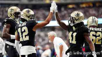 Kamara's 4 TDs helps Saints offense erupt again