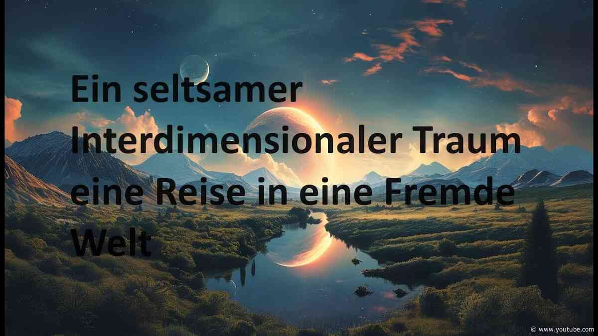 Ein seltsamer Interdimensionaler Traum eine Reise in eine Fremde Welt