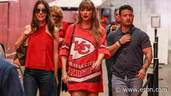 Taylor Swift arrives at Arrowhead to support Travis Kelce in Bengals-Chiefs