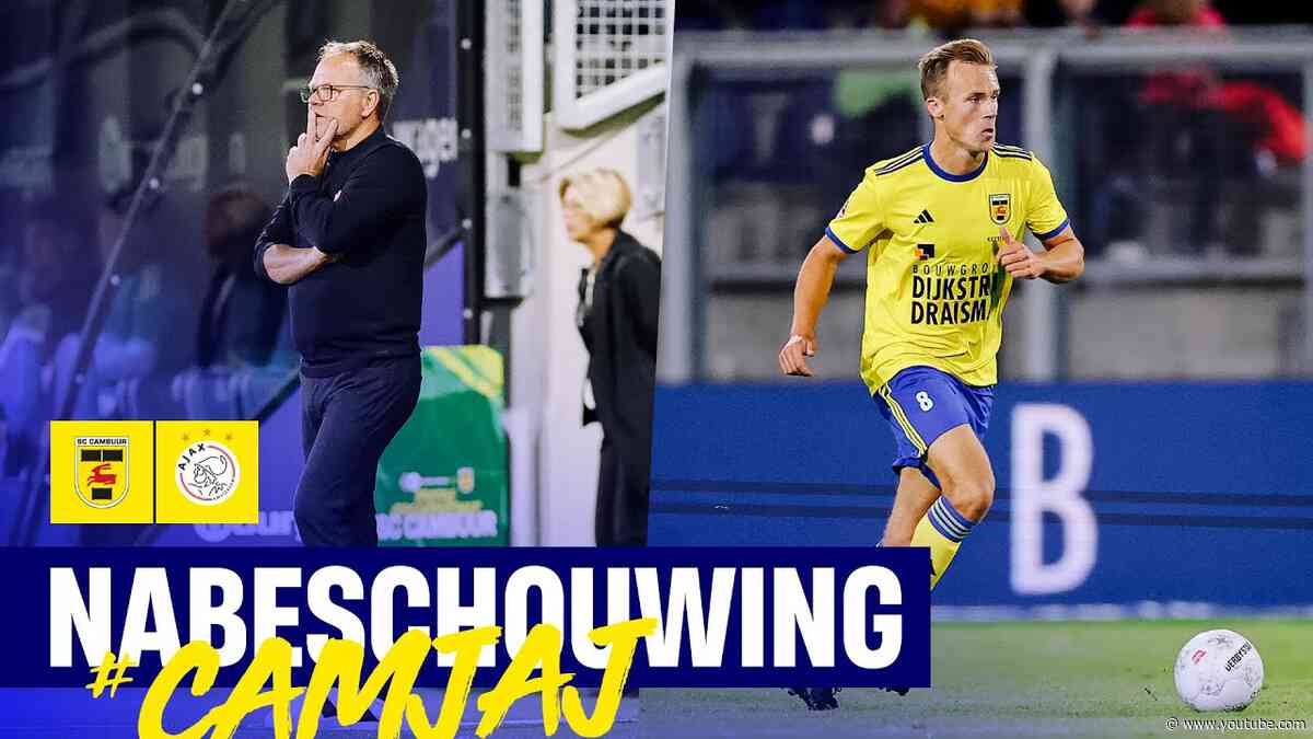 Kansen niet benut ❌ | Nabeschouwing SC Cambuur - Jong Ajax ⚔️ | Henk de Jong & Maikel Kieftenbeld 💬