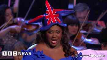 Soprano Angel Blue charms Last Night of the Proms audience