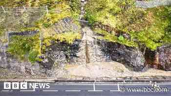 A83 reopens after heavy rain triggers 500 tonne landslide