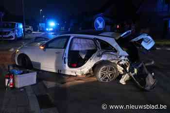 Wegpiraat richt ravage aan in Nieuwkerken