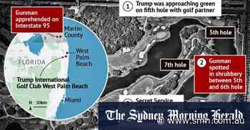 As Trump approached the 5th green an AK-47 peaked through the shrubs. Then ‘pop, pop, pop, pop’.