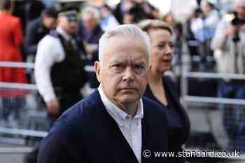 Huw Edwards arrives at court to be sentenced for indecent images offences