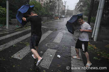 Typhoon Bebinca lashes Shanghai in strongest storm to hit city since 1949