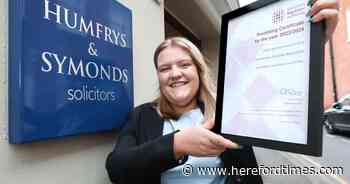 Hereford lawyer celebrates huge achievement