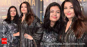 Aaradhya and Aishwarya twin in black