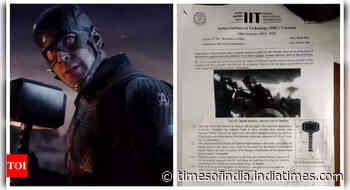 Captain America vs Thanos fight scene appears on IIT Varanasi exam paper