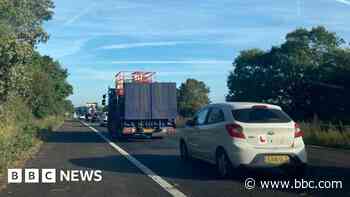 Air ambulance lands as collision shuts A1