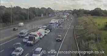 Person injured and warning of delays issued after M6 crash