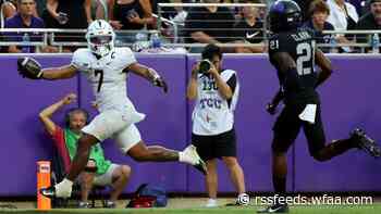 Jefferson's 3rd TD pass pushes UCF past TCU 35-34 after Frogs blocked 3 kicks and led by 3 TDs