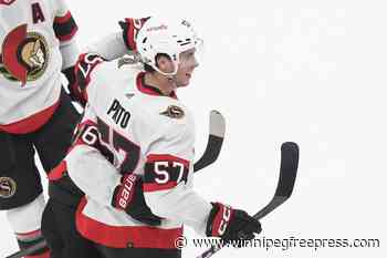 Senators forward Shane Pinto looks ahead after gambling suspension, trying season