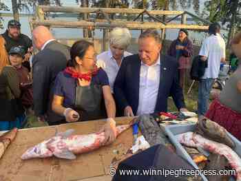 Quebec premier visits Cree community displaced by hydro project in 1970s