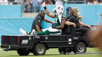 Jets' Jermaine Johnson confirms MRI results of torn Achilles suffered in Week 2, vows 'to get back right'