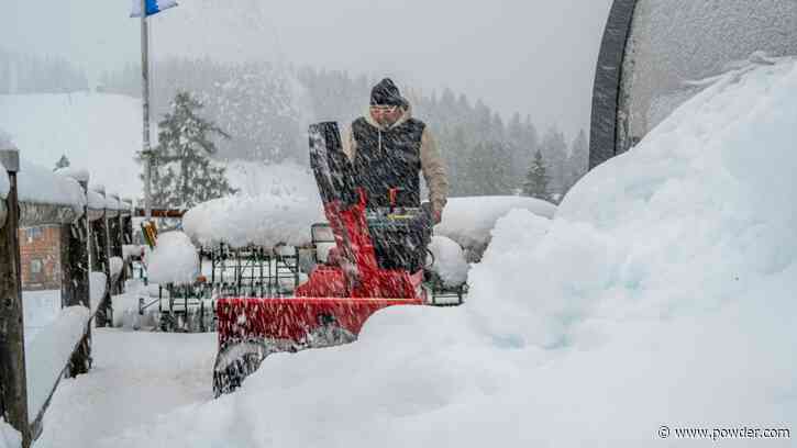 European Skiers Catch Powder Turns Amid Massive, Unseasonal Storm