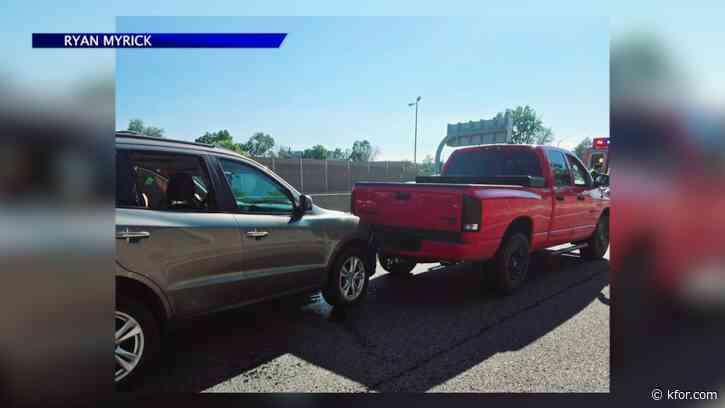 'Right thing to do': Man sacrifices truck to save unconscious driver on highway