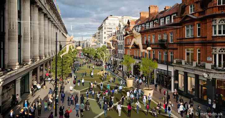 New plans unveiled to ban traffic from London’s Oxford Street