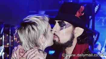 Dave Navarro and fiancée Vanessa DuBasso share sweet kiss in BTS images at Jane's Addiction concert... after band cancels tour