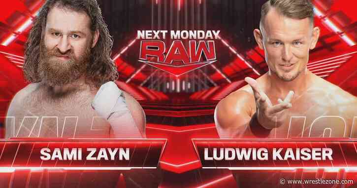 Sami Zayn vs. Ludwig Kaiser, Drew McIntyre Segment Added To 9/23 WWE RAW