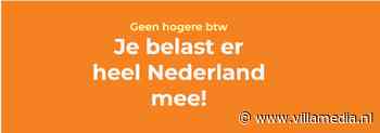 Actie tegen btw-verhoging met meterslange banners langs route van koninklijke stoet op Prinsjesdag