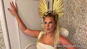 Brooke Warne shows off her incredible figure as she puts on busty display in fairy costume