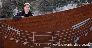 Lake Poets' Shipyards lyrics immortalised in new steel artwork at Sunderland's Roker Park