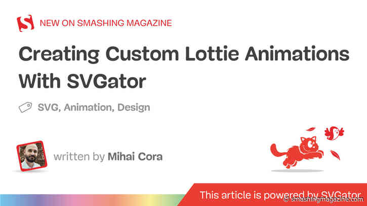 Creating Custom Lottie Animations With SVGator