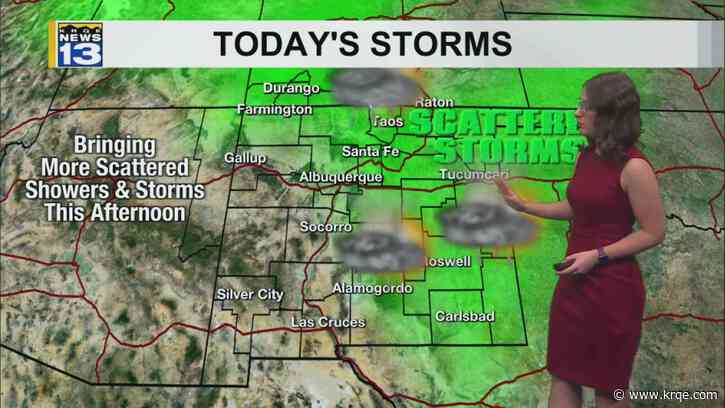 Final day of rain before dry air moves into New Mexico