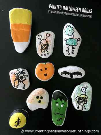 How to Paint Halloween Rocks with Kids