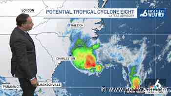 Potential Tropical Cyclone 8 forms, triggers Tropical Storm Warning for Carolinas