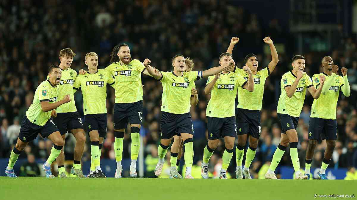 Everton 1-1 Southampton (5-6 on pens): Saints win shootout to book Carabao Cup fourth round spot and heap more misery on Toffees