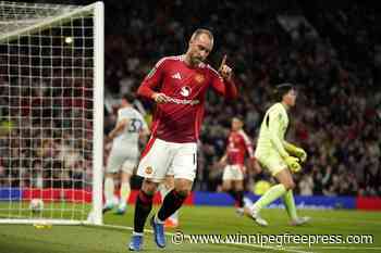 Man United routs third-division Barnsley 7-0 in English League Cup