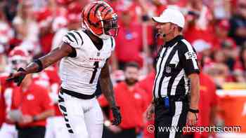 Bengals' Ja'Marr Chase flagged for 'abusive language' after outburst over what he thought was hip-drop tackle